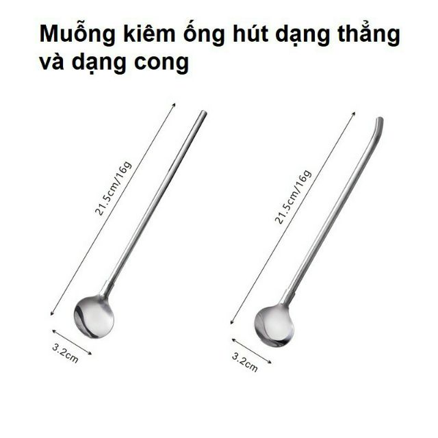 Bộ ống hút Inox 7 món thân thiện môi trường