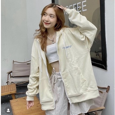 Áo khoác nỉ, áo hoodie zip twenti nỉ cotton cao cấp đủ tag
