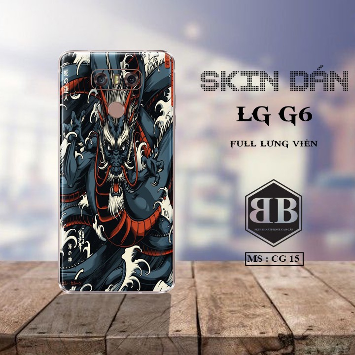 Bộ Skin Dán LG G6 dán full lưng viền dùng thay hoàn toàn ốp lưng điện thoại sang trọng lịch lãm