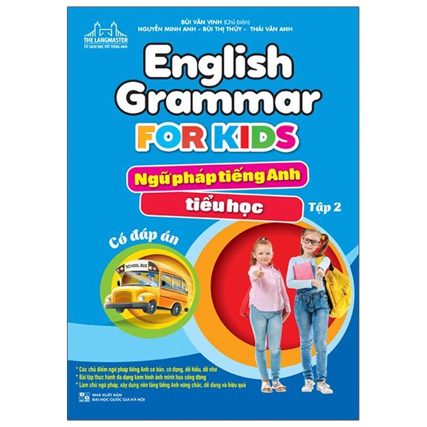 Sách Combo English Grammar For Kids - Ngữ Pháp Tiếng Anh Tiểu Học - Tập 1 +Tập 2 (Có Đáp Án)