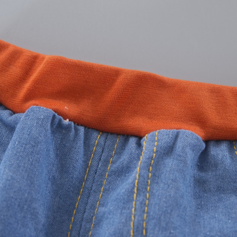 Set áo ngắn tay và quần jeans sành điệu cho bé trai