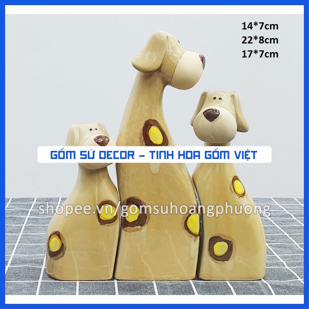 Tượng sứ trang trí đồng giá - bộ 2-3 con - Phần 3