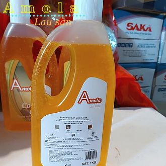 Nước lau sàn Amola Cool clean Honey chai 1kg( 100% tinh dầu thiên nhiên )