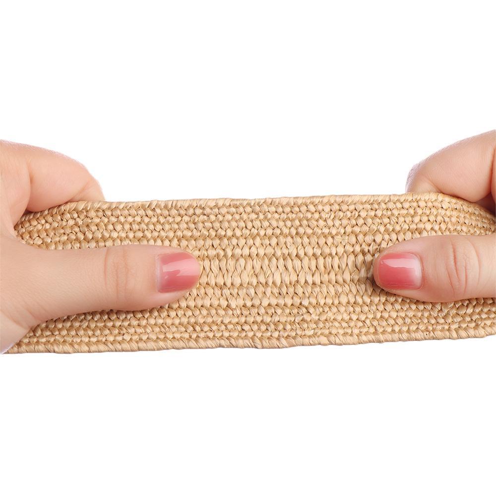 Thắt Lưng Đan Mây Bản Rộng Có Khóa Tròn Bằng Gỗ Cho Nữ