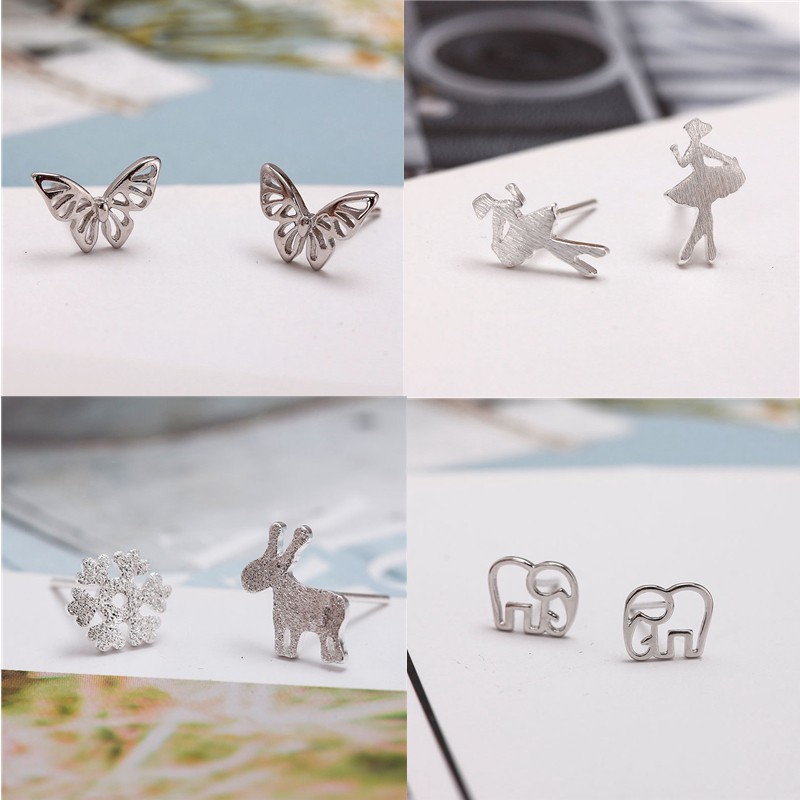 Bông Tai Nữ Thiết Kế Đơn Giản Không Dị Ứng A754