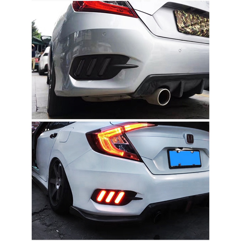 Đèn LED DRL Gắn Cản Sau Xe Hơi Honda Civic 10Th Gen 2016-2019