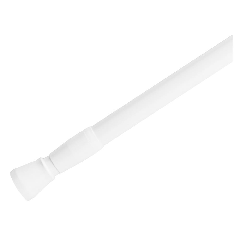HomeBase MOYA Thanh treo rèm tắm bằng nhôm có thể mở rộng HM8301 W70-120xD3xH3 Cm màu trắng