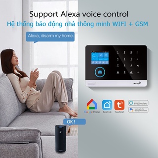 Tuya Hệ Thống Báo Động Wifi + Gsm Gprs Điều Khiển Từ Xa Báo động an ninh thông minh