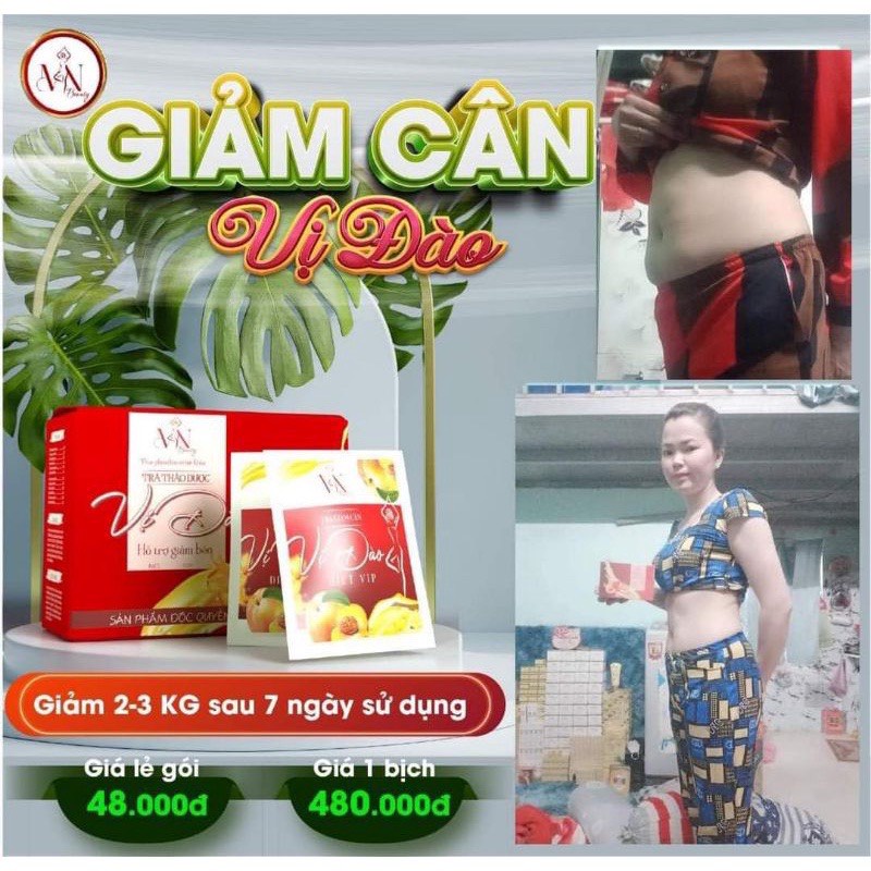 Trà Giảm Cân Vị Đào MN Beauty Group - Mỹ Phẩm Đông Anh