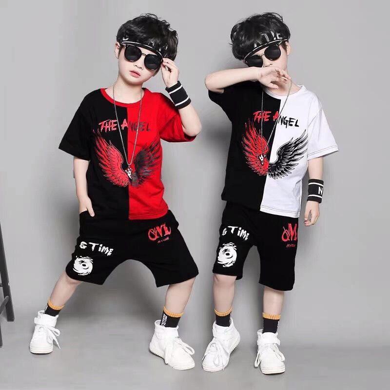 [ xả kho ] EB Set bộ quần áo mẫu cánh thiên thần dành cho bé trai 1-5 tuổi. Thiết kế đẹp, màu sắc tinh tế