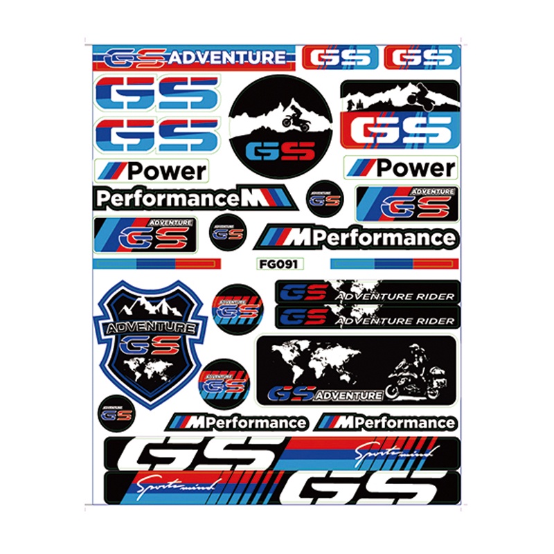 Miếng Dán Phản Quang Chống Thấm Nước Trang Trí Xe Mô Tô bmw