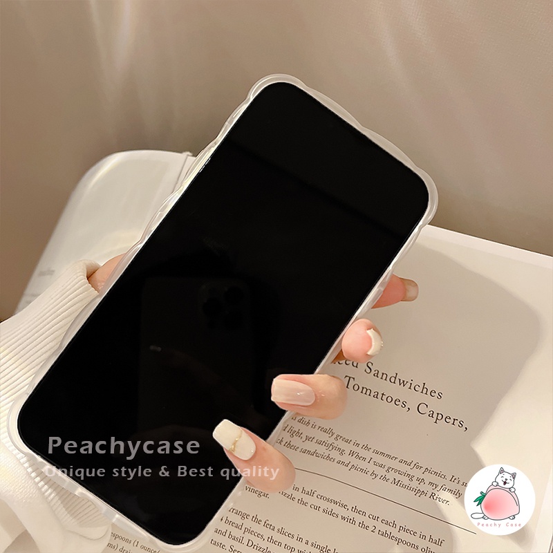 Ốp Điện Thoại TPU Mềm Trong Suốt Họa Tiết Hoa / Gấu Thời Trang Cho iPhone 13 Mini 12 Pro Max 11 Xr Xs Max X 7 8 Plus 12Mini