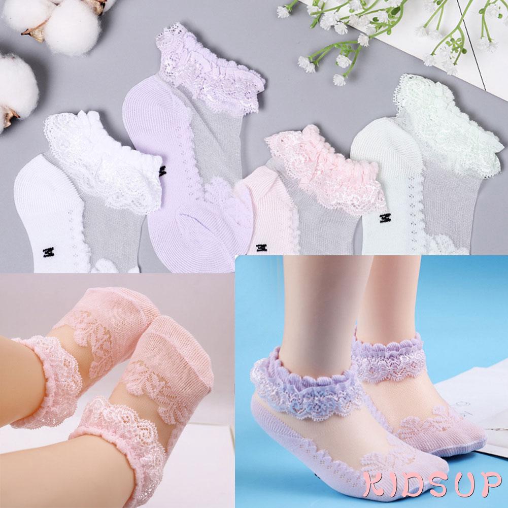 Đôi Tất Ren Cổ Thấp Xinh Xắn Dành Cho Bé Gái