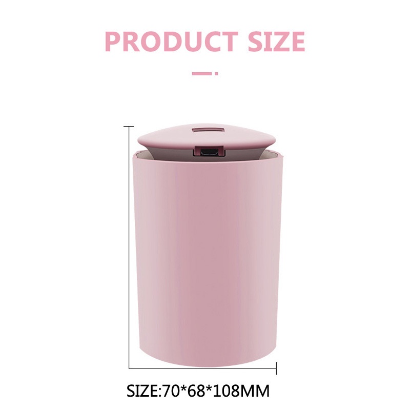 Máy phun sương tạo độ ẩm cho phòng ngủ và bàn làm việc, phun sương cấp ẩm đèn led nhiều màu sắc