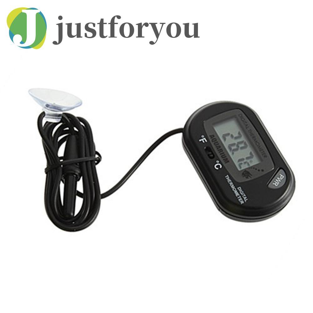 Justforyou2 Digital LCD Screen Sensor Aquarium Water Temperature Meter Controller Tool