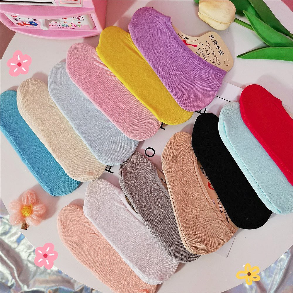 [Mã SKAMCLU8 giảm 10% cho đơn từ 100K] Vớ Ngắn Màu Trơn - VO1024