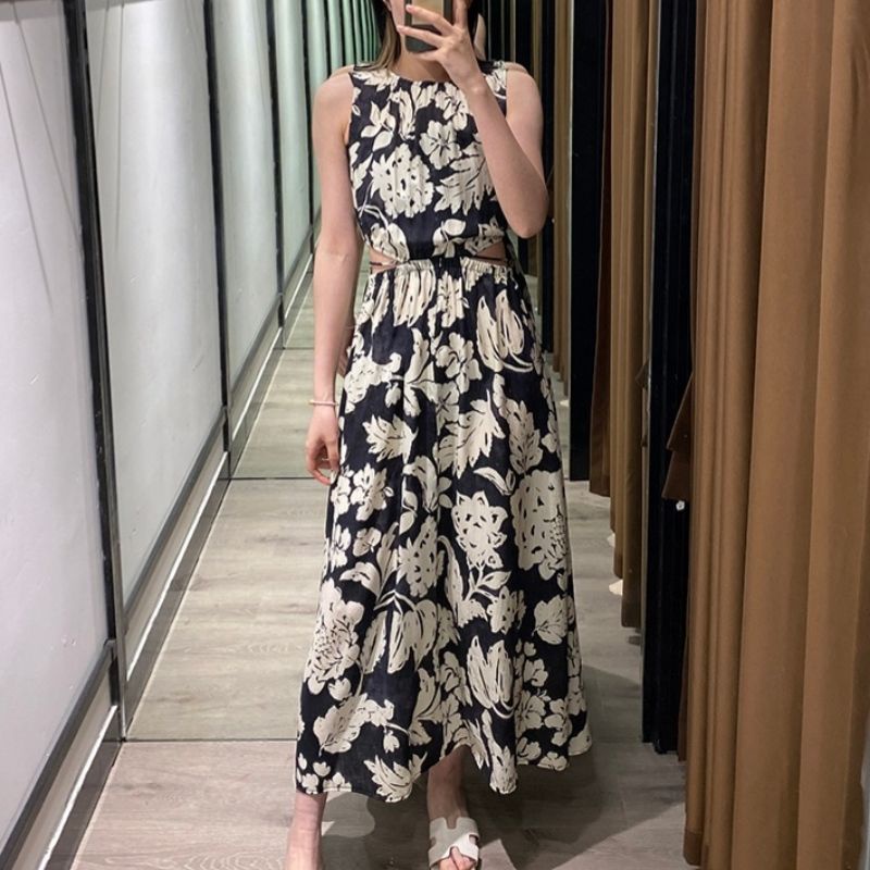 Đầm hoa khoét eo MNG