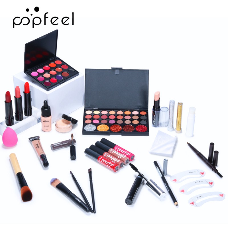 💕 (Hàng Mới Về) Bộ Trang Điểm Tất Cả Trong Một Popfeel 004 (26 Món)