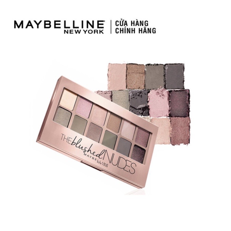 Bảng Phấn Mắt Maybelline Tông Hồng Nude 12 Màu 9g