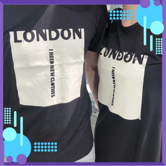 [Free Ship - Hàng Siêu Cấp] Áo váy đôi London Đồ đôi nam nữ đẹp chất thun cotton 100% hàng chuẩn đẹp