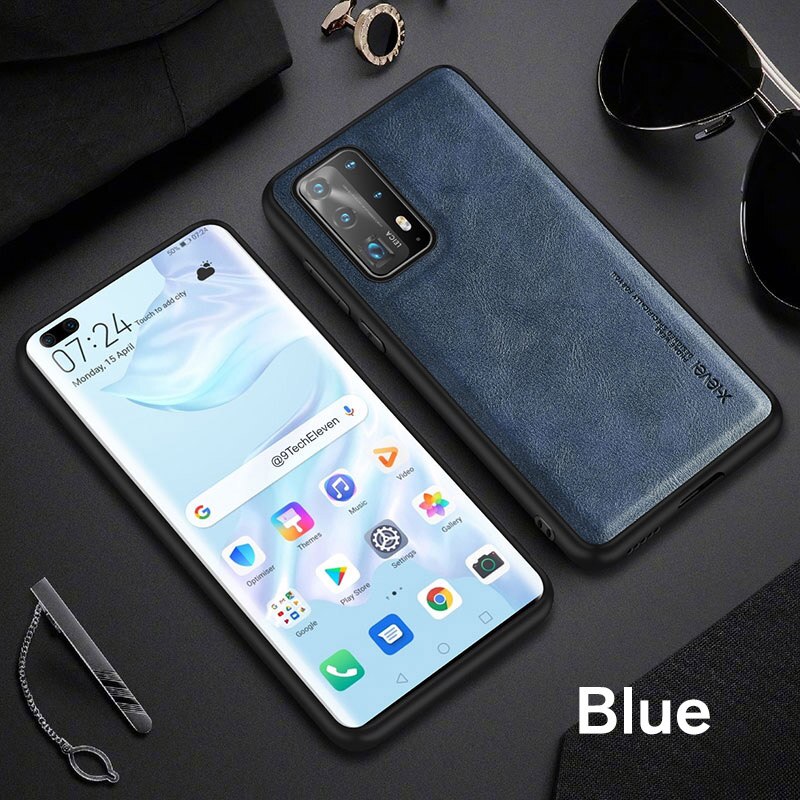 Ốp điện thoại da kiểu cách cổ điển sang trọng cho Huawei P40 P40 pro