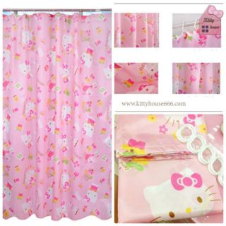 🌻 Rèm nhựa hồng Hello Kitty 🎀 kitty house