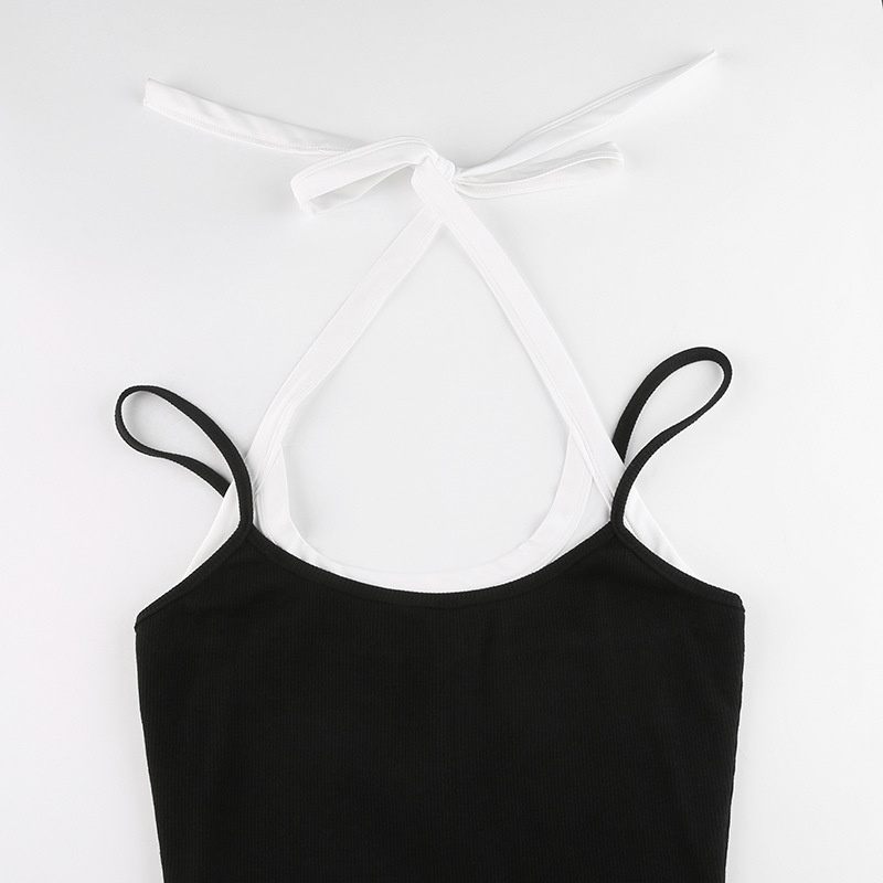 Bộ Áo Liền Quần Hở Lưng Không Tay Thời Trang Cho Nữ