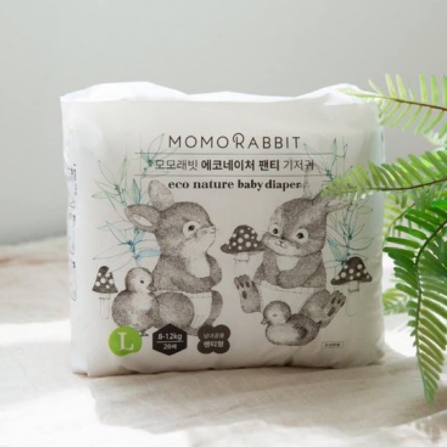 TÃ BỈM MOMO RABBIT DÁN QUẦN S50 M44 L40 XL36