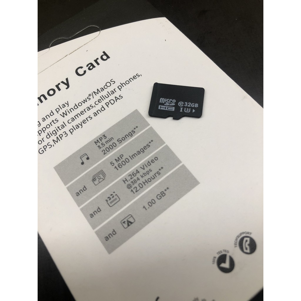 Thẻ nhớ tốc độ cao MicroSD class 10 (đen) 32GB | BigBuy360 - bigbuy360.vn