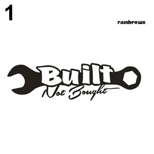 Nhãn dán trang trí xe hơi hình cờ lê độc đáo cao cấp