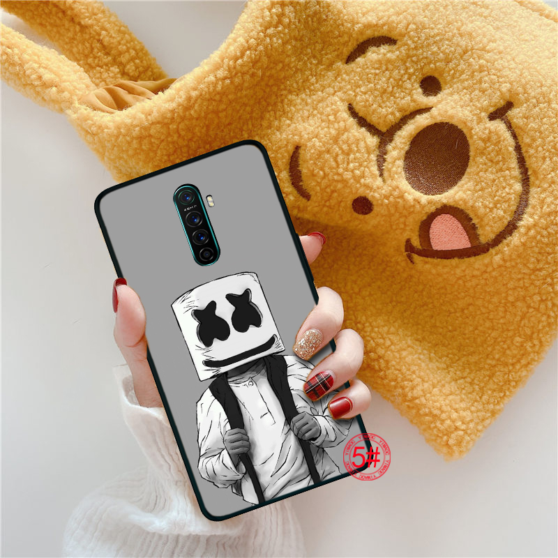 Ốp Lưng Mềm In Hình Marshmello Cho Oppo A3S A5 A37 A39 A5S A7 A59 F1S F3 A1 F5 F7 F9