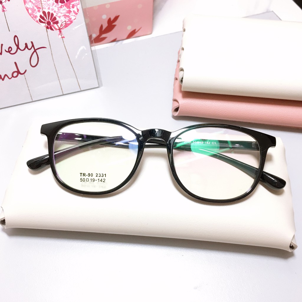 Gọng kính tròn bầu 19-142 nhận cắt cận viễn loạn