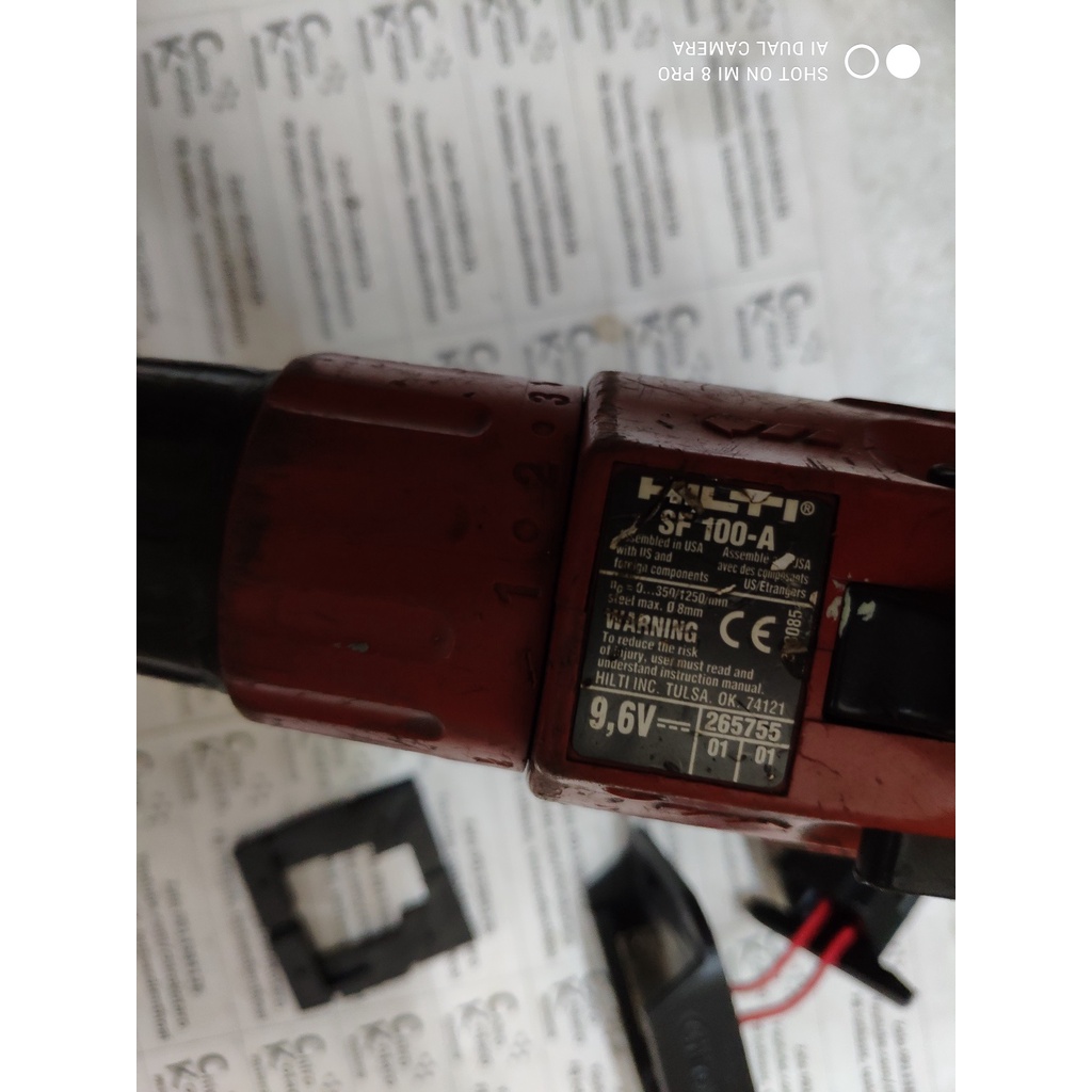 NEW! Đế chuyển pin máy khoan,vit Hilti 9.6V NiCD SF 100-A sang dùng hộp pin cài Makita