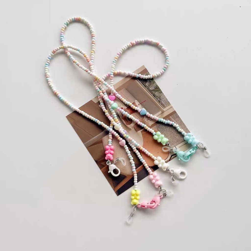 Dây đeo khẩu trang charm gấu nhiều mẫu dễ thương, cute