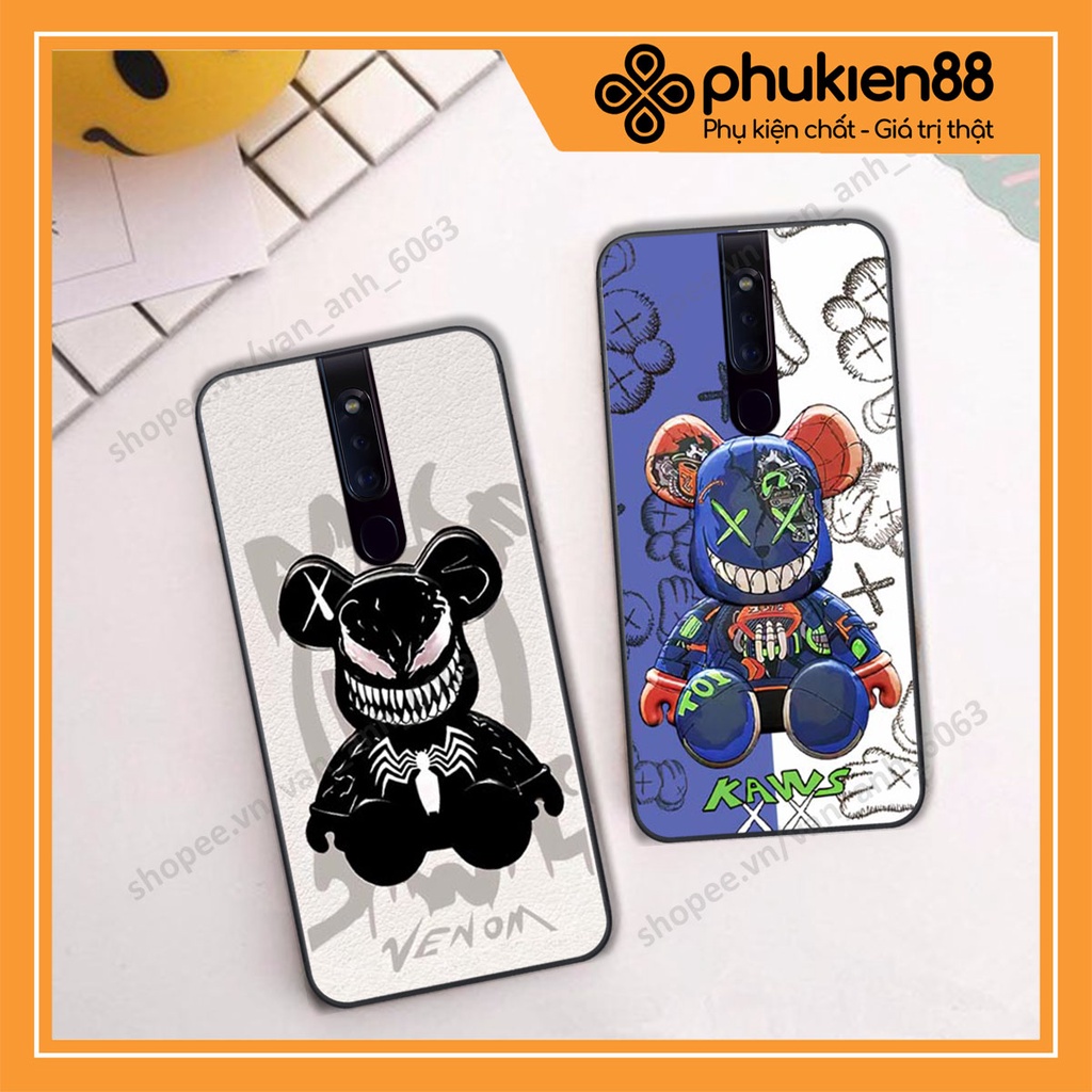 Ốp lưng Oppo Reno 2f / Reno2 F hình kaws, bear brick, venom thời trang siêu ngầu