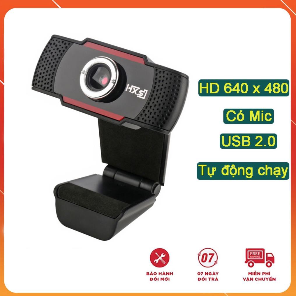 Webcam pc laptop HXSJ S20 học online,trực tuyến tích hợp Mic truyền tải HA âm thanh trung thực