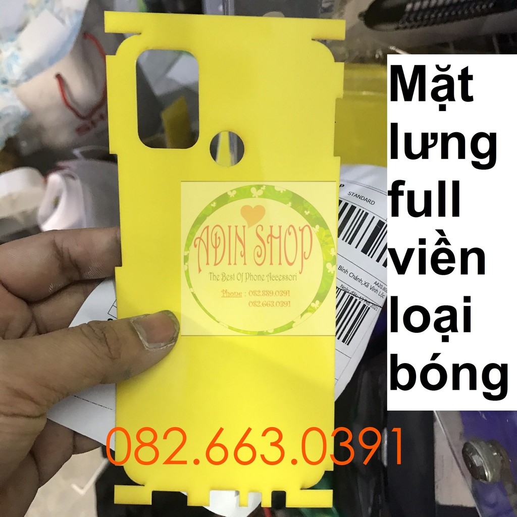 Dán PPF Realme 7i bóng, nhám- màn hình, mặt lưng, mặt lưng full viền