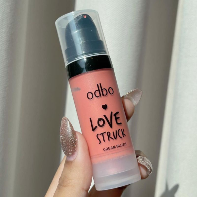 Má hồng dạng kem ODBO Love Struct Cream Blush lì mịn waterproof mỏng nhẹ tự nhiên - Thái Lan