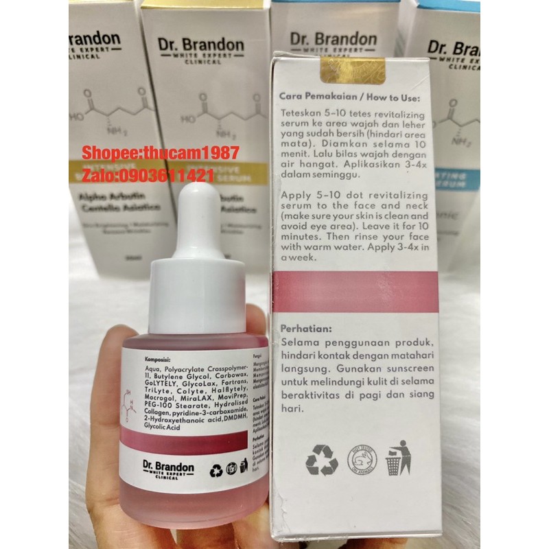 serum tẩy tế bào chết Niacinamide 2% AHA 3% + BHA 1% + PHA 2% 20ml.