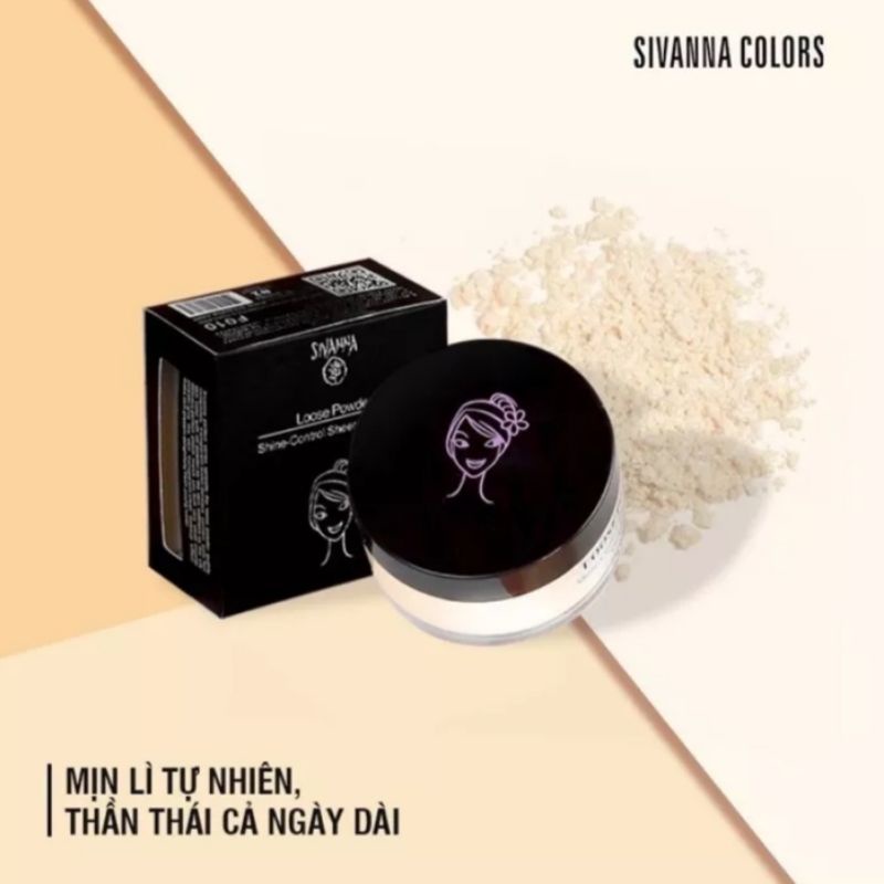 Phấn Phủ Sivanna Kiềm Dầu Colors Loose Powder Oil Control 20g