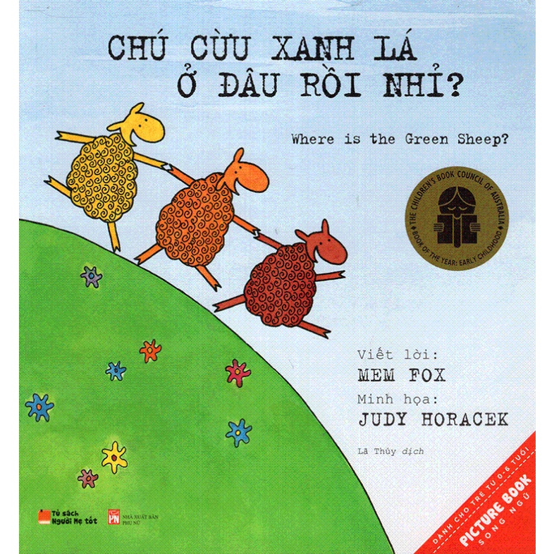 Sách- Ehon song ngữ Chú Cừu Xanh Lá Ở Đâu Rồi Nhỉ?