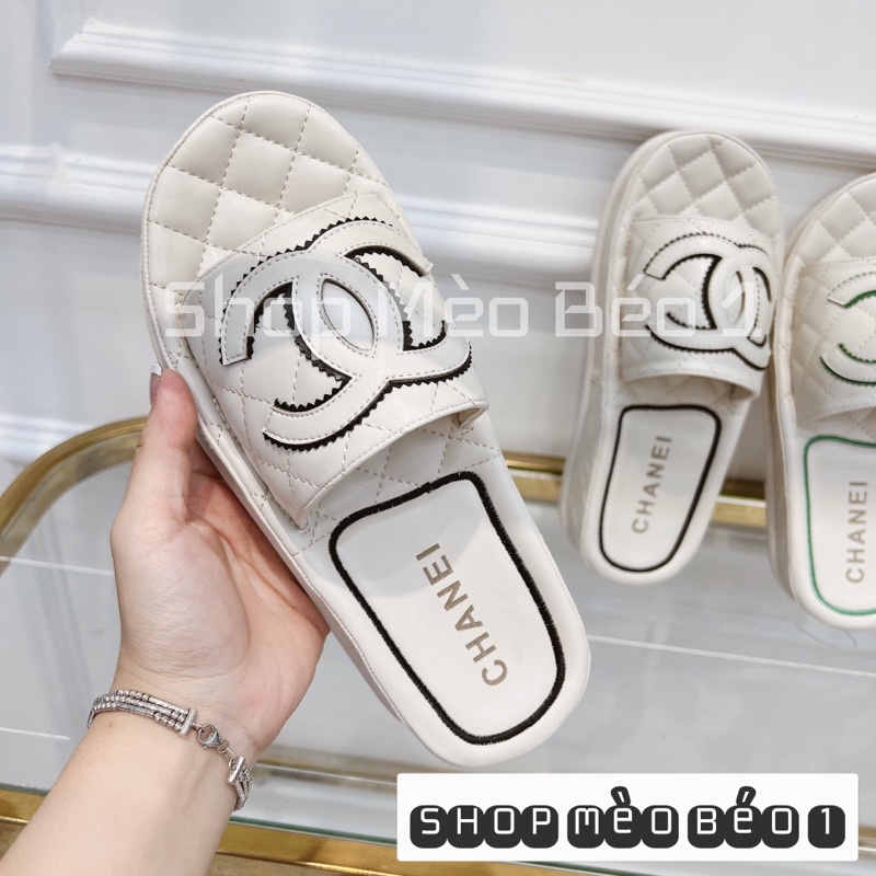 Dép cn quai logo ngang fullbox fullbox hàng quảng châu cao cấp