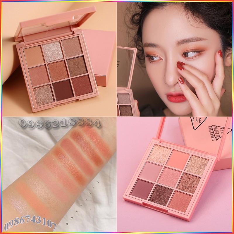 Bảng phấn mắt Coolbarbie Eye Palette tông cam đất cam đào AEP2