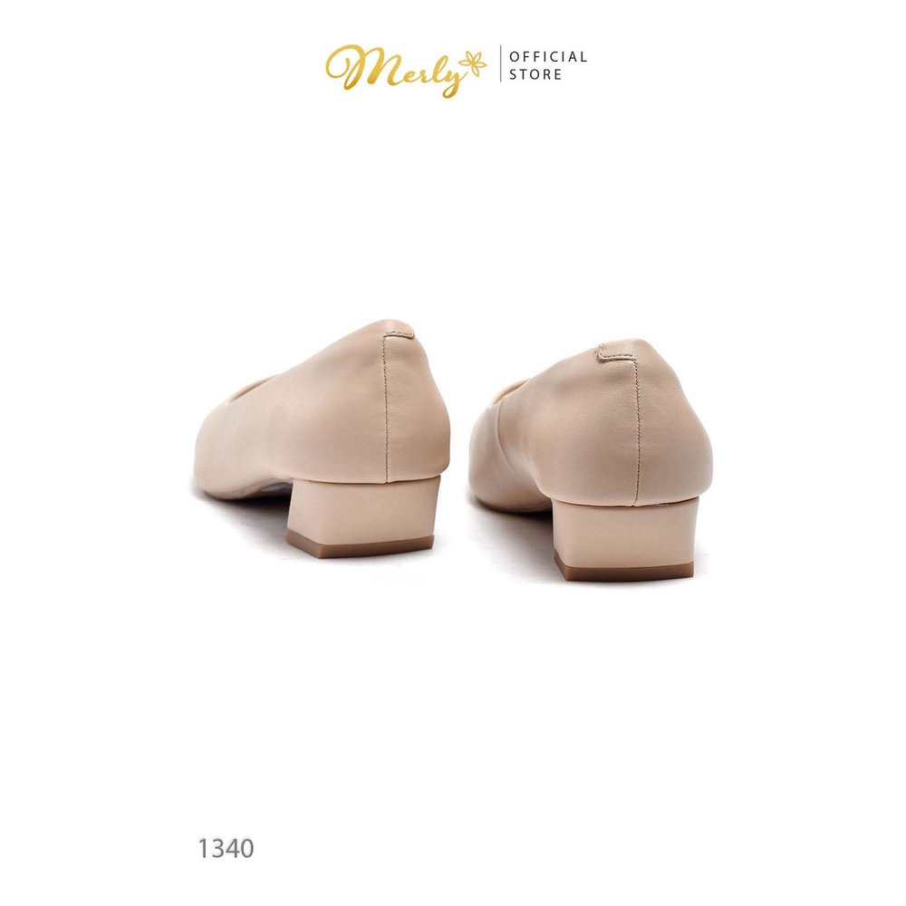 [Form Lớn Giảm 1 Size] Giày Gót Thấp 2cm Merly 1340, Giày Công Sở Nữ Bigsize