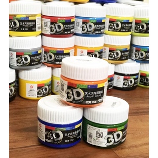 sét màu acrylic 3d vẽ lên vải, vẽ tường, tranh giấy loại 100ml