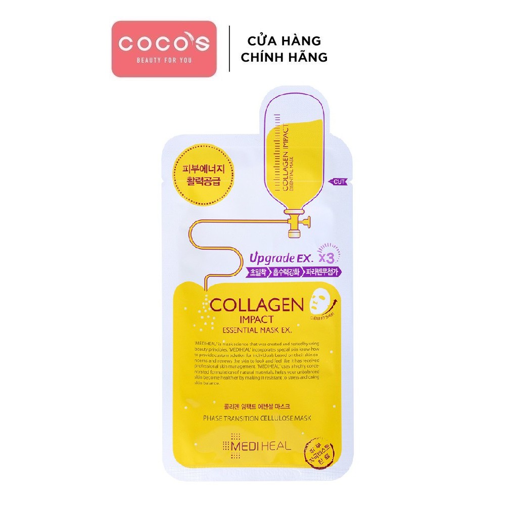 Mặt Nạ Ngăn Ngừa Lão Hóa Da Mediheal Collagen Impact Essential Mask EX 24ml - COLLAGEN