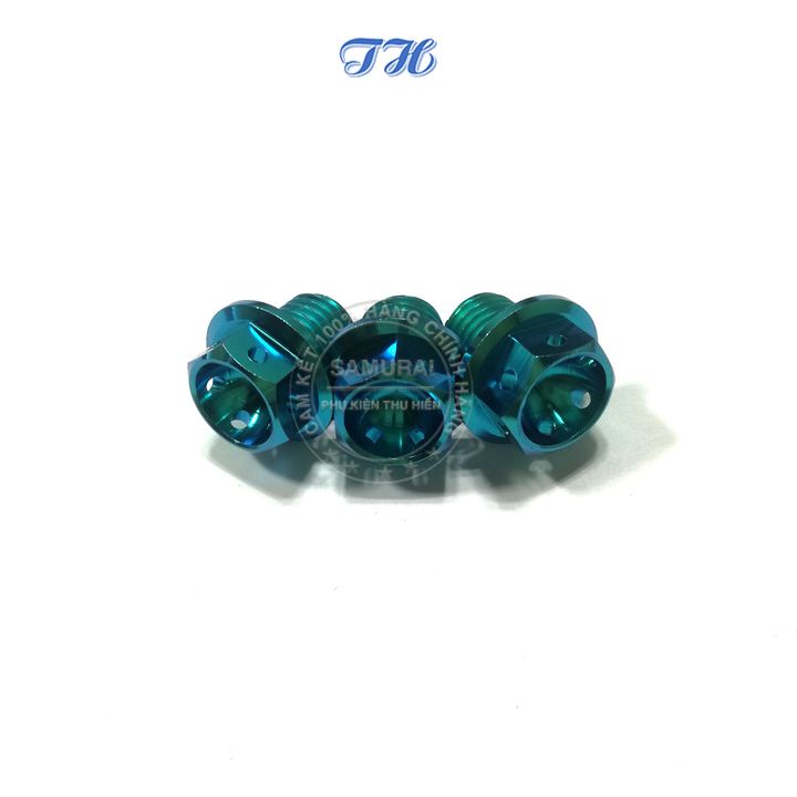 Ốc gr5 10li10 đầu vương miện gắn chân gương xe máy ( giá 1 con )