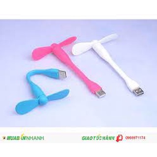 Quạt usb chong chóng, quạt kẹp pin sạc mini 2 cánh Siêu Mát Cổng Usb