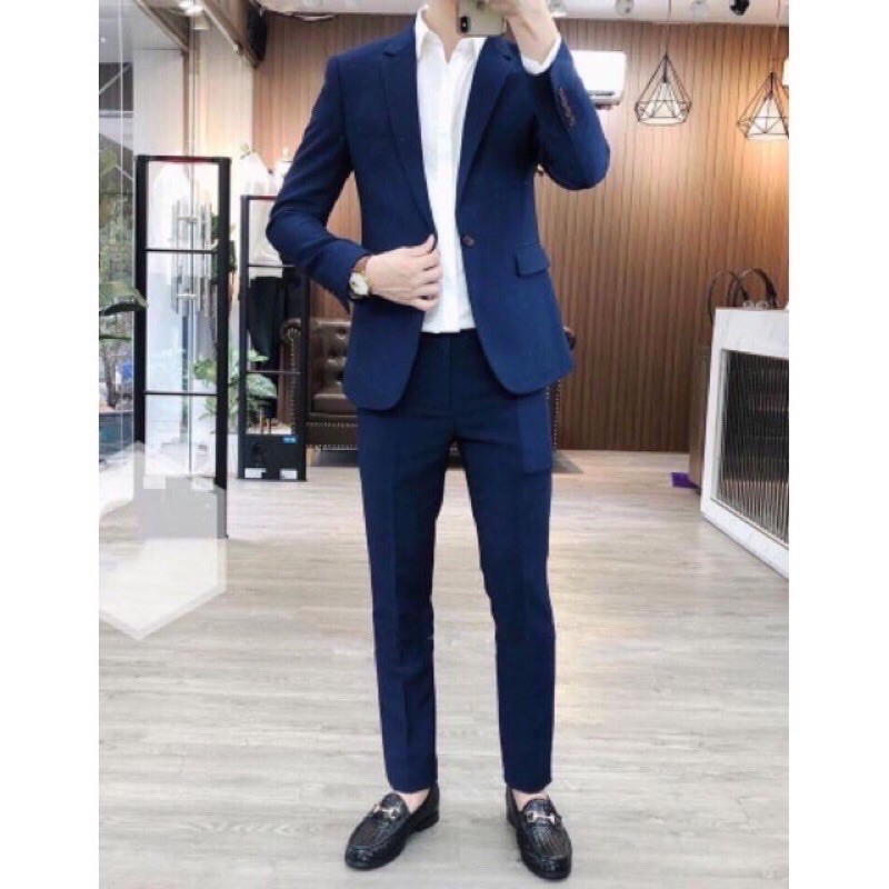Bộ vest Màu Xanh Than Và Màu Đen Cao Cấp
