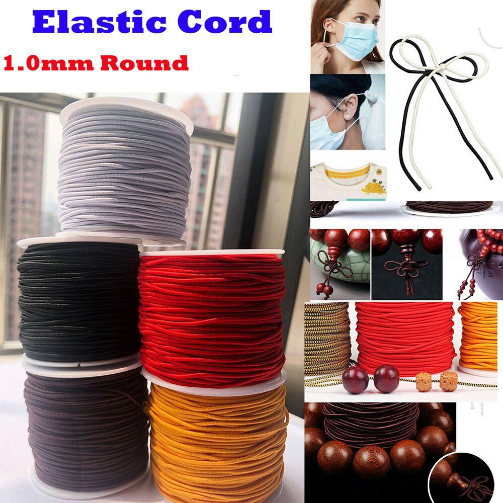 Cuộn Dây Ruy Băng Co Giãn 1mm 54 Yards Màu Trắng Đen